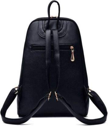Small 8 L Backpack Casual College Backpack Bags For Women And Girls (Black)