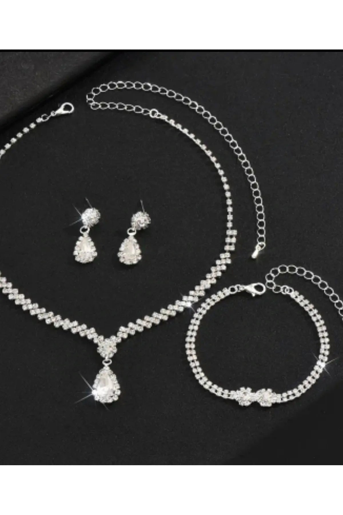 Rhinestone Bridal Necklace Set