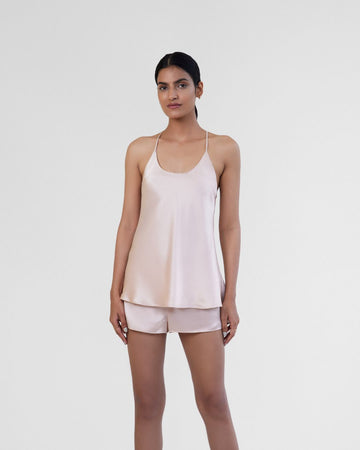 Cameo Rose Silk Camisole Set