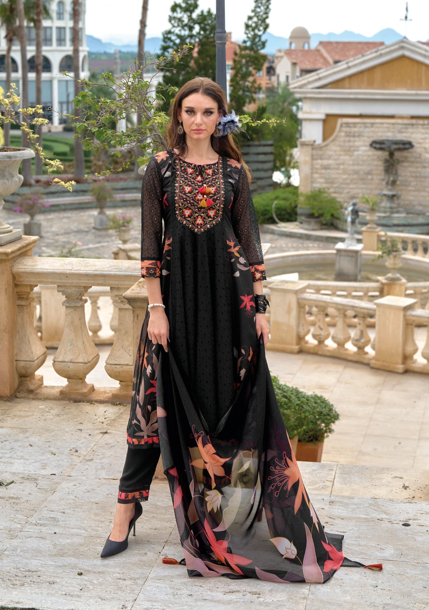 Premium Luxury Fancy Anarkali Print