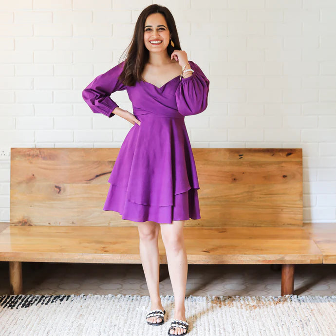 Sunset Mini Purple Dress