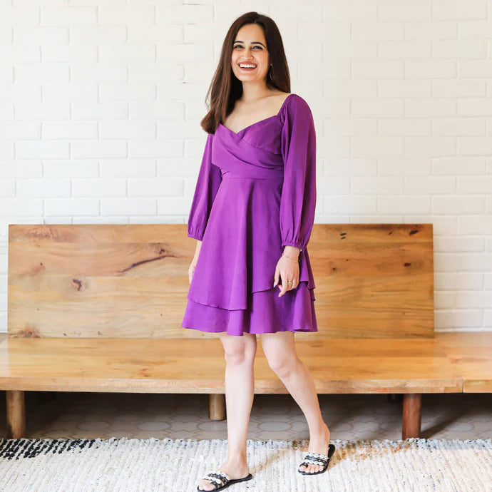 Sunset Mini Purple Dress