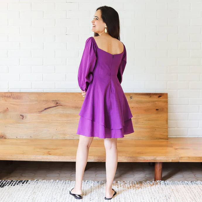 Sunset Mini Purple Dress