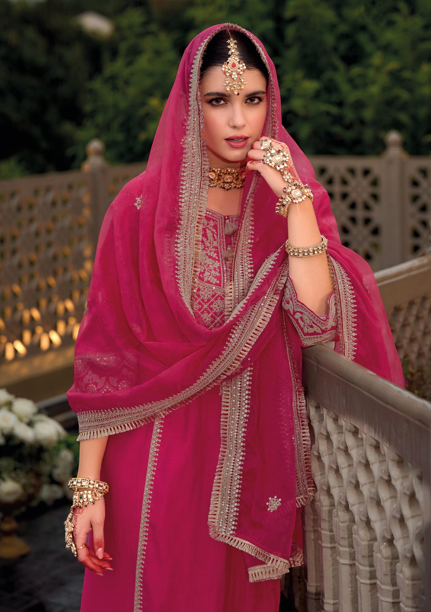 Readymade Embroidery Suit With Dupatta