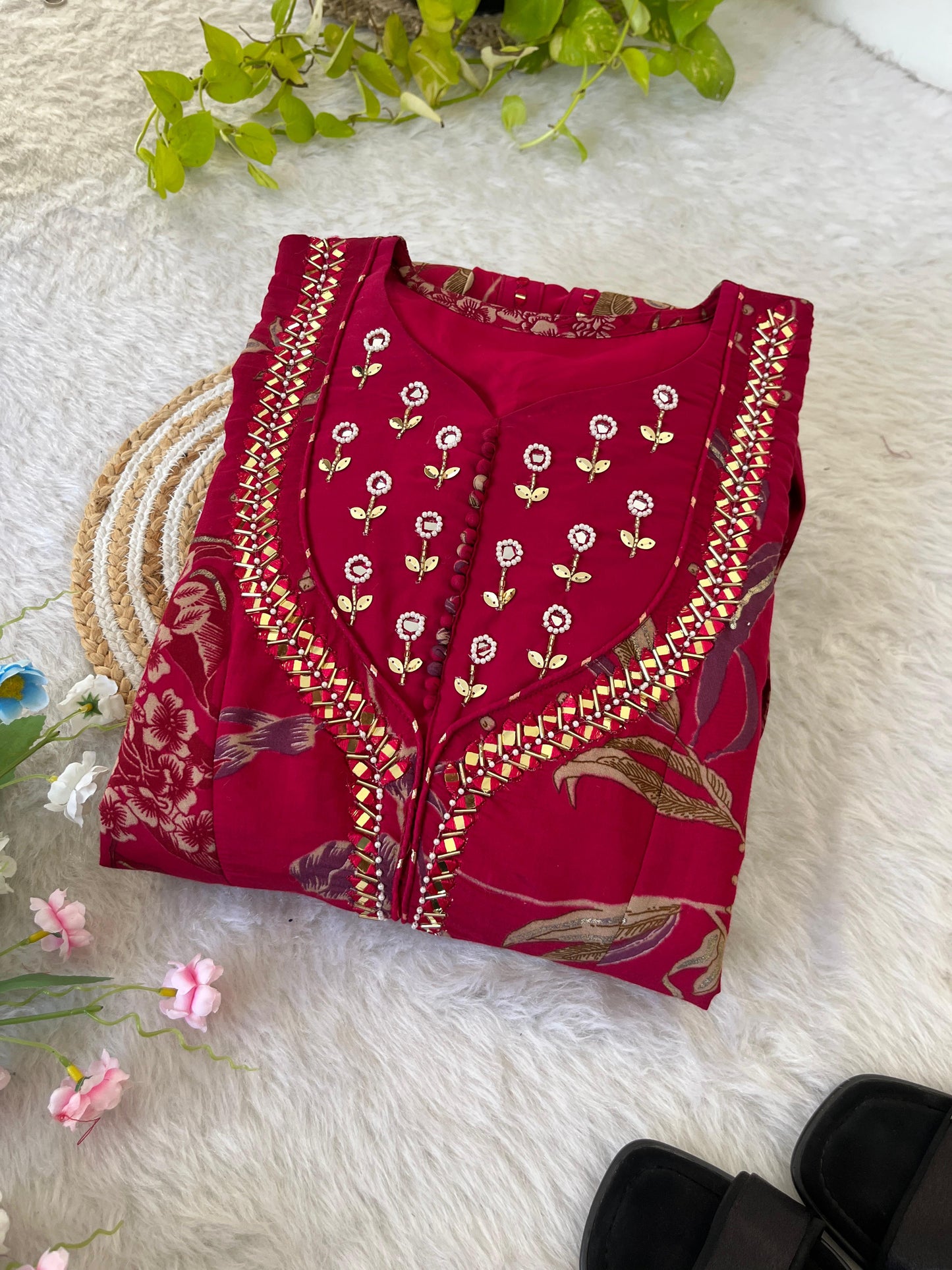 Embroidered Handwork Gown