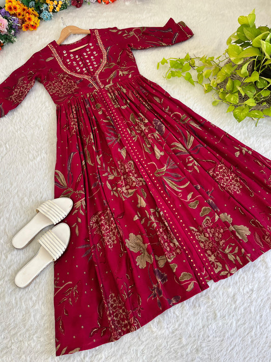 Embroidered Handwork Gown