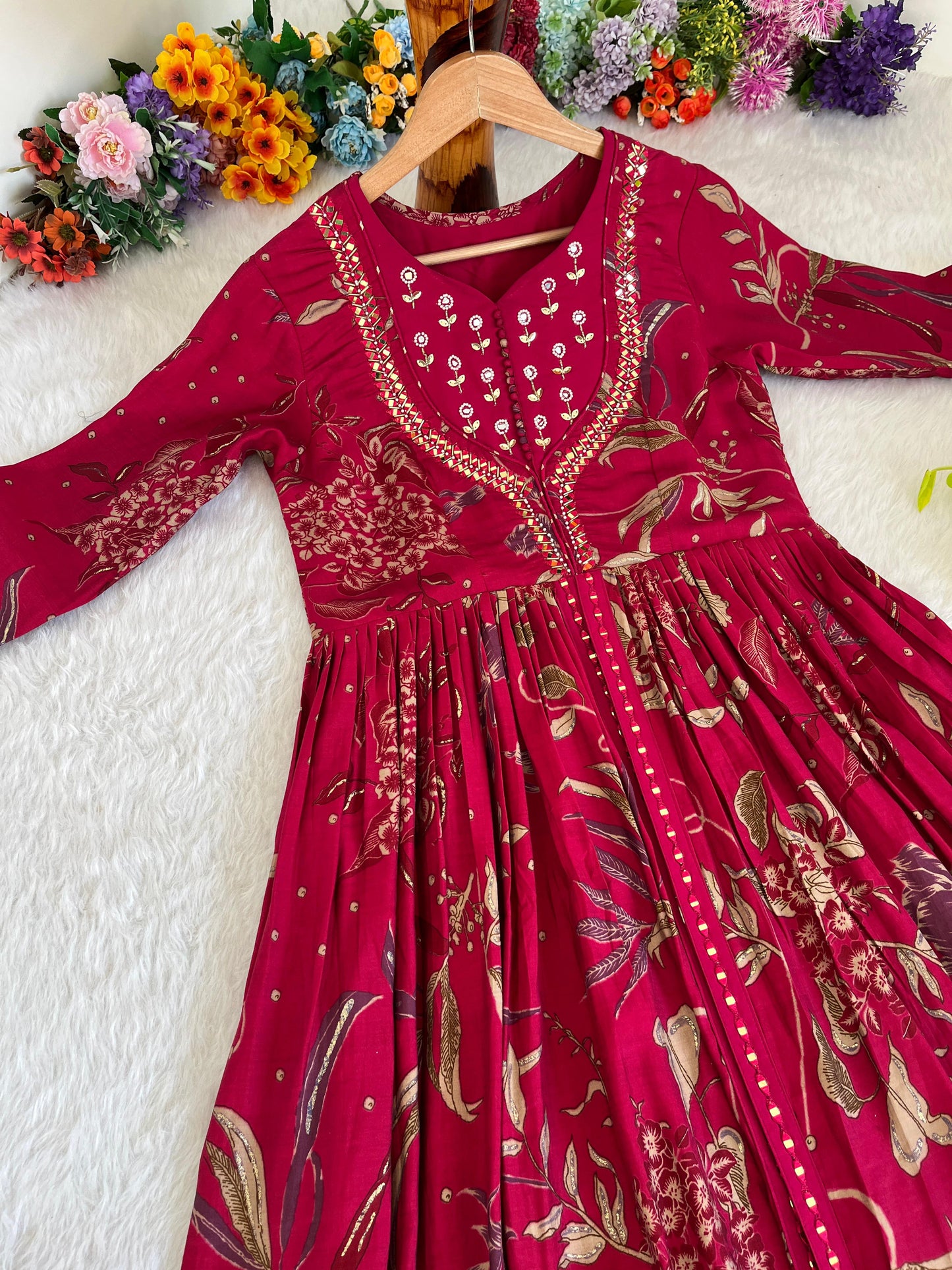 Embroidered Handwork Gown